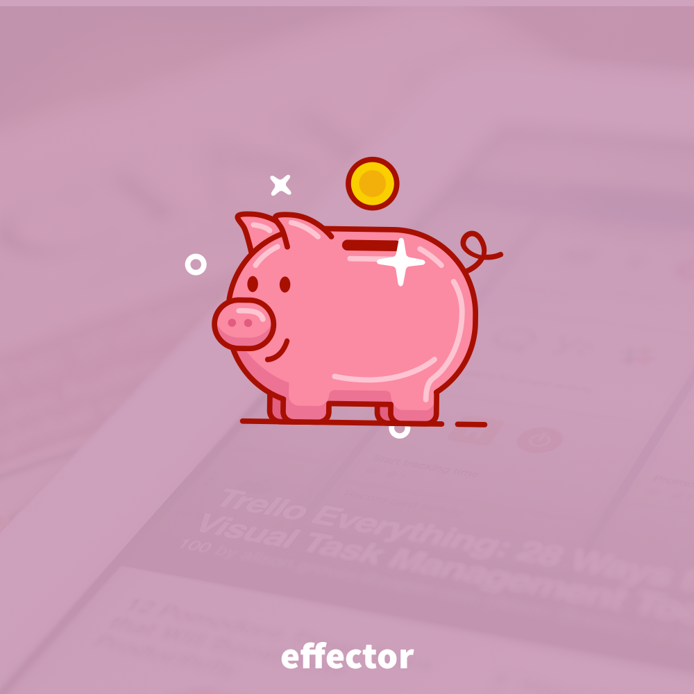 Pink piggy bank with a coin, representing savings, on a blurred digital marketing background by a Dublin agency.